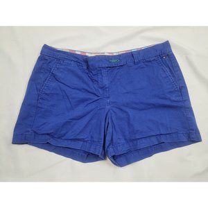Tommy Hilfiger Women Chino Blue Shorts with Pockets and Belt Loop Size 10